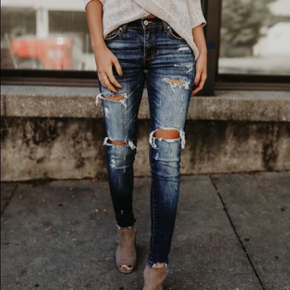 Vici Denim - 🎉HOST PICK🎉 KanCan Distressed Frayed Skinny Jean